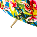 Flowers with Holes Padded Armchair | Seletti Wears Toiletpaper | Blue