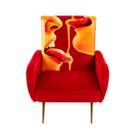 Honey Padded Armchair | Seletti Wears Toiletpaper | Red