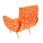 Kitten Padded Armchair | Seletti Wears Toiletpaper | Orange