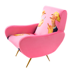 Lipsticks Padded Armchair | Seletti Wears Toiletpaper | Pink