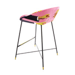 Lipsticks Padded High Bar Stool | Seletti Wears Toiletpaper | Pink