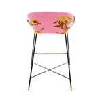 Lipsticks Padded High Bar Stool | Seletti Wears Toiletpaper | Pink