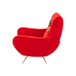 Revolver Padded Armchair | Seletti Wears Toiletpaper | Red