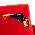 Revolver Padded Armchair | Seletti Wears Toiletpaper | Red