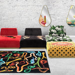 Seagirl Modular Pouf | Seletti Wears Toiletpaper | Blue