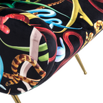 Snakes Padded Armchair | Seletti Wears Toiletpaper | Black