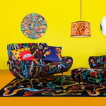 Snakes Two Seater Sofa | Seletti Wears Toiletpaper | Black