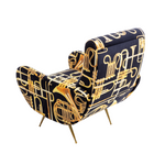 Trumpets Padded Armchair | Seletti Wears Toiletpaper | Black