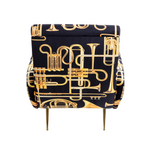 Trumpets Padded Armchair | Seletti Wears Toiletpaper | Black