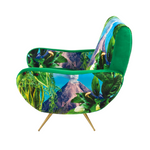 Volcano Padded Armchair | Seletti Wears Toiletpaper | Green