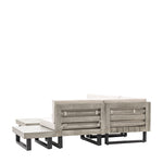 Outdoor Taranto Small Corner Lounge Set | Black & Grey