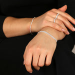 Ace Double Chain Bracelet | Silver Plated