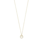 Ace Infinity Pendant Necklace | Gold Plated with Cubic Zirconia
