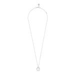 Ace Infinity Pendant Necklace | Silver Plated with Cubic Zirconia