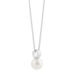 Adriana Pearl Pendant Necklace | Silver Plated | 42cm
