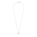 Eira Bow Pendant Necklace | Silver Plated | 45cm