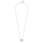 Gisele Textured Infinity Necklace | Silver Plated