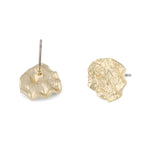 Lauren Hammered Earrings | Gold Plated