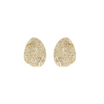 Lauren Hammered Earrings | Gold Plated
