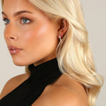 Lucy Pearl Hoop Earrings | Silver Plated