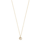 Mayfair Knot Pendant Necklace | Gold Plated with Cubic Zirconia