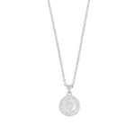 Seine Stone Pendant Necklace | Silver Plated with Cubic Zirconia
