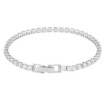 Siri Stone Tennis Bracelet | Silver Plated