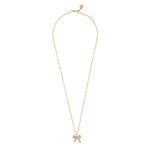 Stina Bow Pendant Necklace | Gold Plated with Cubic Zirconia