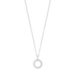 Vienna Ring Pendant Necklace | Silver Plated