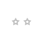 Wish Small Star Earrings | Silver Plated with Cubic Zirconia