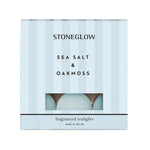 Modern Classics Scented Tealight Candles | Sea Salt & Oakmoss | Set of 9
