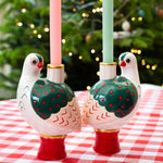 Festive Bird Taper Candle Holder | 20cm