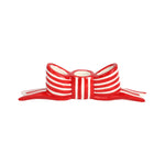 Festive 3-Taper Bow Candle Holder | Red & White | 160cm