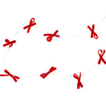 Festive Bow String Lights | Red | 3m