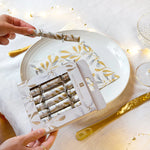 Mini Mistletoe Saucer Crackers | Set of 8