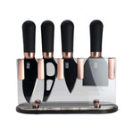 Brooklyn Cheese Knife & Block Set | Copper | 4 Piece