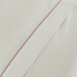 Savile Cord 220 Bed Linen | White/Blossom