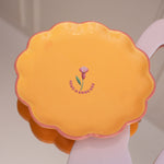 Ceramic 'Have A Good Day' Decorative Flower Plate | Living Collection