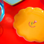 Ceramic 'Have A Good Day' Decorative Flower Plate | Living Collection