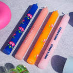 'Hugs & Kisses' Dinner Candles | Set of 2 | Living Collection