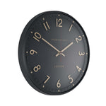 Tresco Wall Clock | Charcoal | 14''