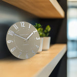 Mulberry Mantel Clock | Mocha | 6”