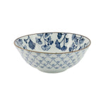 Flora Japonica Maple Ramen Bowl | Blue & White | 21cm