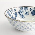Flora Japonica Maple Ramen Bowl | Blue & White | 21cm