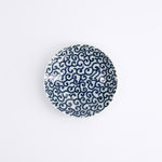 Karakusa Usagi Round Soy Sauce Dish | Blue & White | 9cm