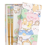 Kawaii Animals Chopstick Set | Pastel | 4 Piece