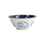 Kawaii Cuddling Cats Tayo Bowl | Blue & White | 15cm