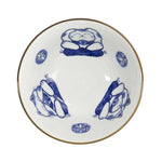 Kawaii Wise Cat Tayo Bowl | Blue & White | 15cm