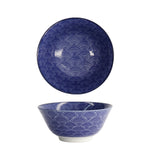 Nippon Dots Tayo Bowl | Blue & White | 15cm