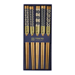 Sakura Chopstick Set | Blue & White | 5 Piece